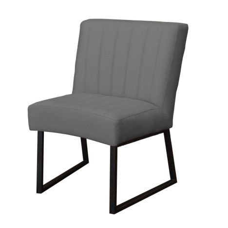 Eetkamerstoel - Hengelo - geschikt voor ronde tafel - stof Element cementgrijs 23