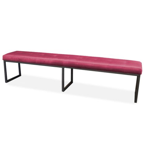 Eetkamerbank - Atlanta - stof Element fuchsia 19 - 16 cm