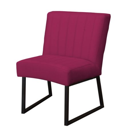 Eetkamerstoel - Hengelo - geschikt voor ronde tafel - stof Element fuchsia 19