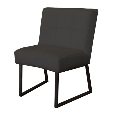 Eetkamerstoel - Amsterdam - geschikt voor ronde tafel - stof Element antraciet 01