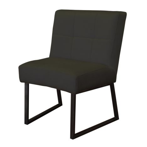 Eetkamerstoel - Amsterdam - geschikt voor ronde tafel - stof Element antraciet 02