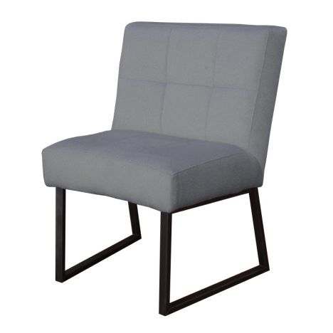 Eetkamerstoel - Amsterdam - geschikt voor ronde tafel - stof Element grijs 03