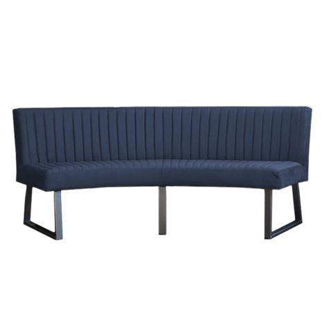 Eetkamerbank - Hengelo - stof Element blauw 13 - geschikt voor ovale tafel 240 cm