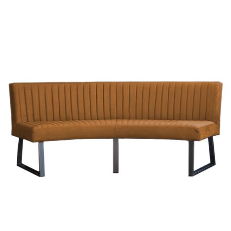 Eetkamerbank - Hengelo - stof Element bruin 07 - geschikt voor ovale tafel 240 cm