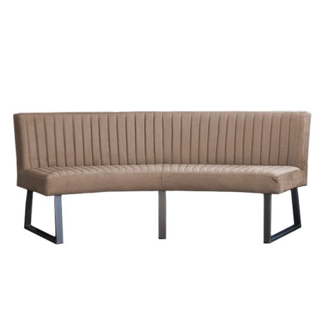 Eetkamerbank - Hengelo - stof Element beige 06 - geschikt voor ovale tafel 200 cm