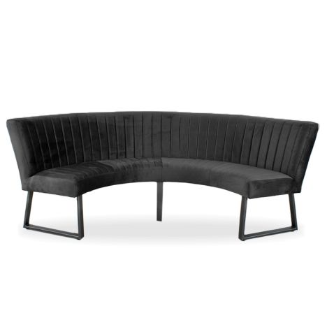 Eetkamerbank - Hengelo - stof Element donkergrijs 22 - geschikt voor tafel 150 cm