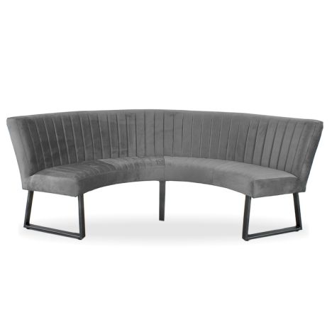 Eetkamerbank - Hengelo - stof Element cementgrijs 23 - geschikt voor tafel 150 cm