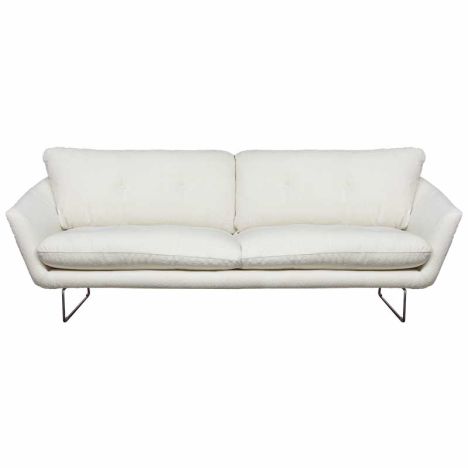 3 zitsbank - Kuddar - stof Alpine wit 101