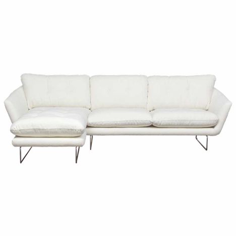 Hoekbank - Kuddar - links - stof Alpine wit 101